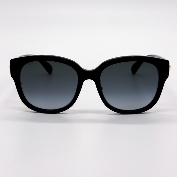 NEW GUCCI GG1409SK 001 ROUND BLACK GREY WOMEN SUNGLASSES GUCCI - Picture 5 of 11